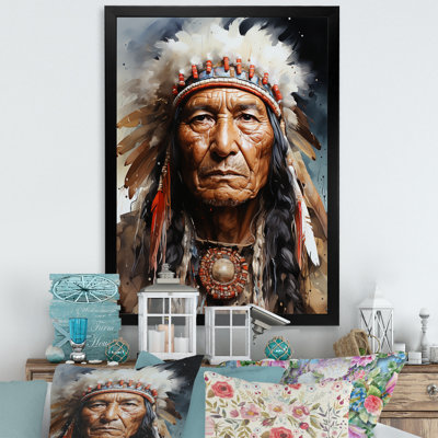 Portrait de Lakota amérindien