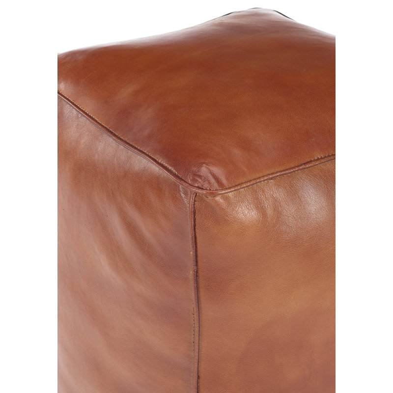 Lesley 50cm Wide Square Solid Colour Pouffe Ottoman