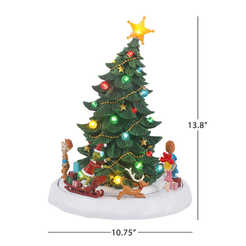 13 in. Animated Grinch Tree