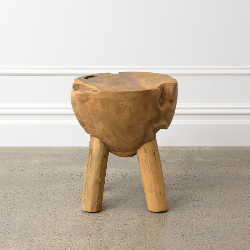 Campbellsburg Solid Wood Accent Stool