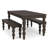 Braydan 3 Piece Solid Wood Dining Set -125811750