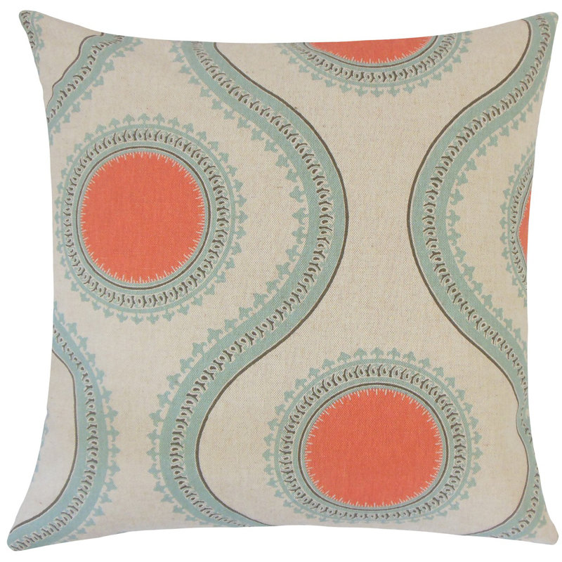Coussin en coton Mantré, H 18 po x l 18 po x P 5 po, Lac Collin