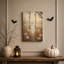 Toile blanche «Ghost On Swing In Golden Autumn», art mural sur toile-301591934