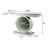 Benham 47'' Glass Top Console Table