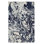 8' X 10' Blue And Ivory Abstract Shag Area Rug