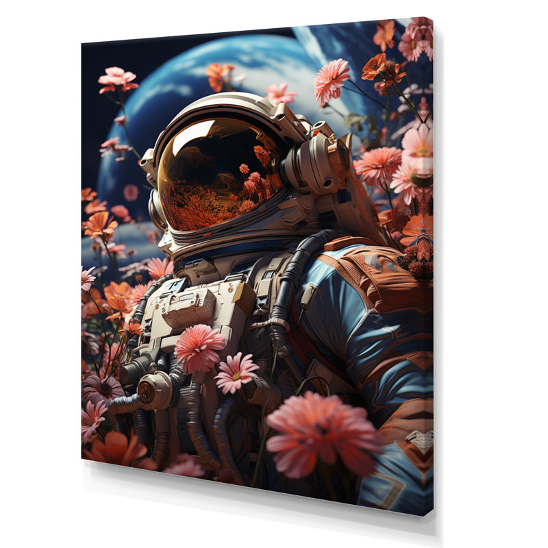 Cosmic Astronaut Adventures, Toile tendue, H 20 po x l 12 po x P 1 po