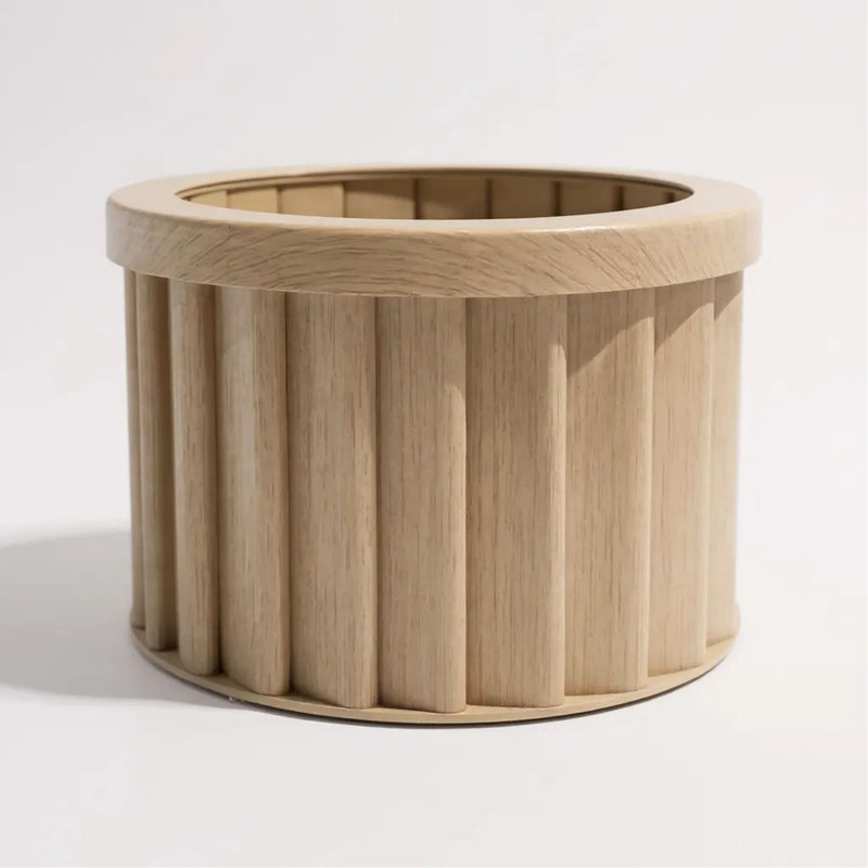 Pot rond Strata MD, beige brown