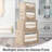 3 Pack Clothes Storage Bins Foldable Metal Frame Storage Box Stackable Linen Fabric Organizer Set With Carrying Handles And Clear Window-112728217-112728220