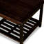 Table d'appoint d'extérieur avec tablette de rangement ouverte
