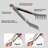 2 Pieces Non-Stick Silicone Spaghetti Spoon & Pasta Tong Set, 13 Inch Fork With Teeth & 9.8 Inch Stainless Steel Handle Food Clip For Spaghetti Noodles-113343108