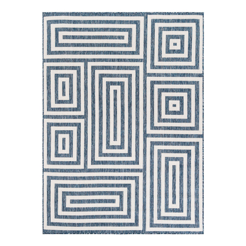 Forte Hower Indoor/Outdoor Area Rug, Rectangle 5'3" x 7'1"
