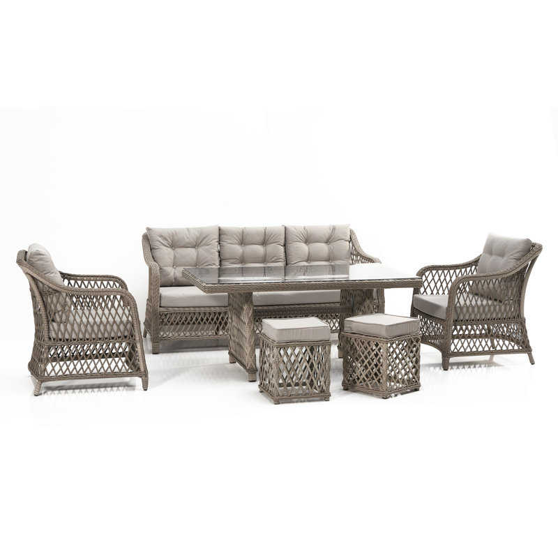 Divona Rectangular 5 - Person Dining Set
