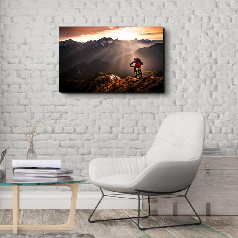 Just Ride ... - Impression sur toile tendue, H 26 po x l 32 po