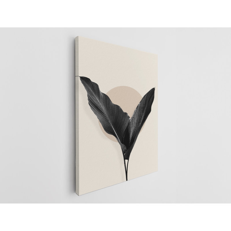 Modern Minimalist Tropical Painting Fine Art Canvas Print