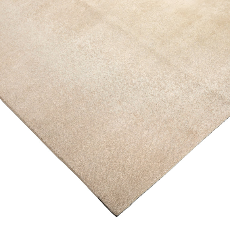 Contemporary Wool Blend Rug, Natural, Rectangle 6' x 9'