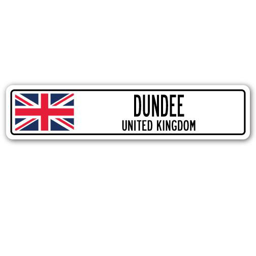 Plaque de rue Bernadine Dundee, Royaume-Uni, H 7 po x l 30 po x P 1 po