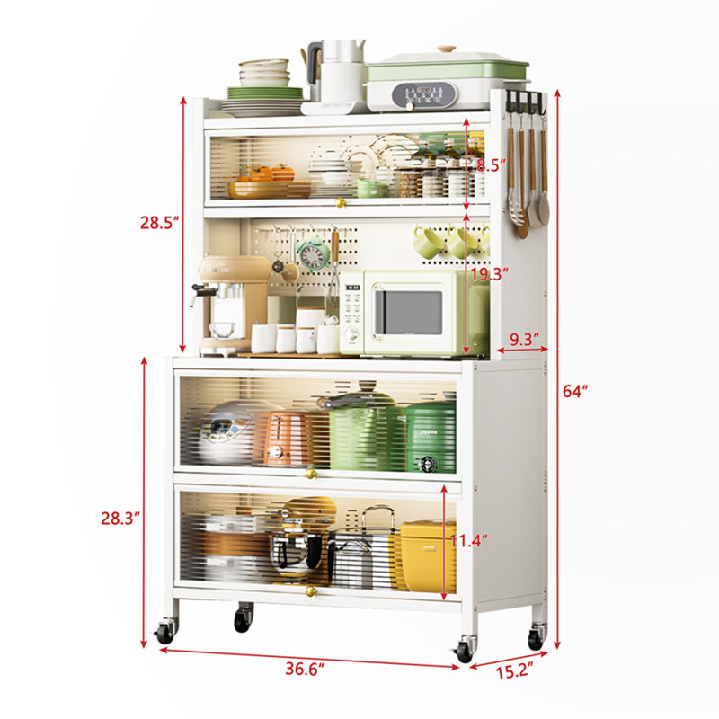 Tablettes de rangement, Blanc