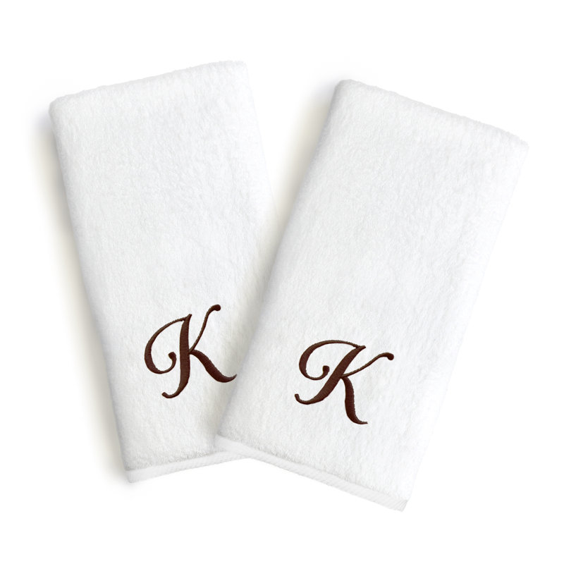 Soft Twist Hand Towel, Letter: K