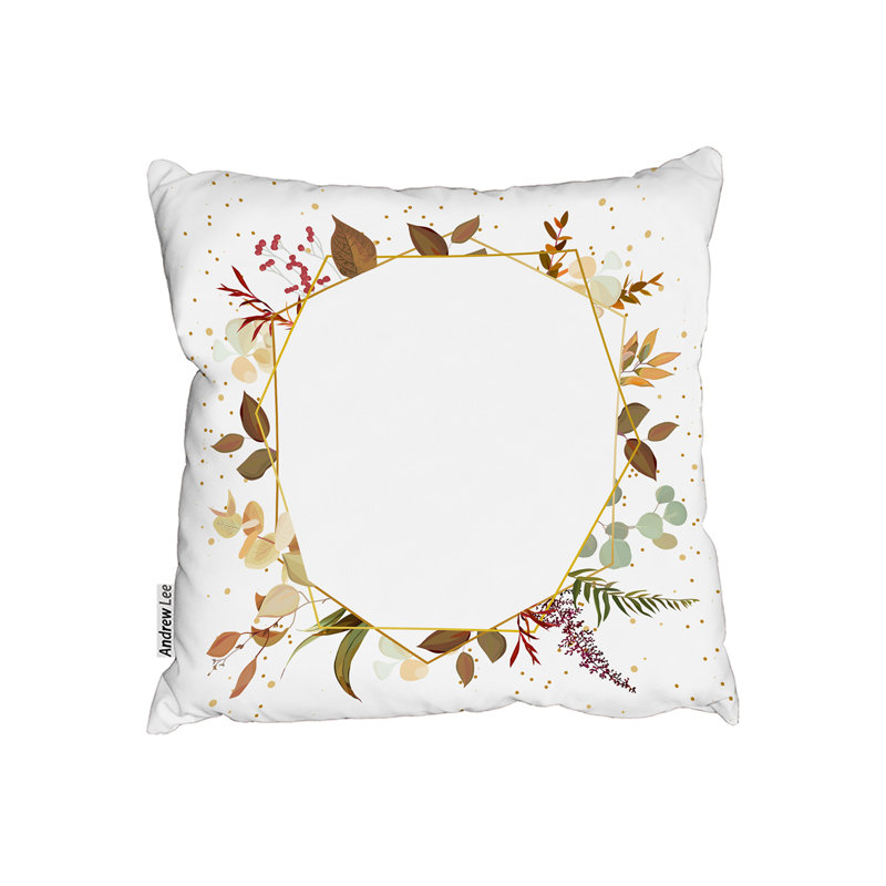 Indoor / Outdoor Floral Square Cushion, 60cm H x 60cm W
