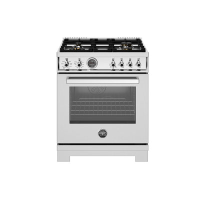 Professional Series Range 30"" - 4 Brass Burners - Self-Clean Oven -  Bertazzoni, PRO304BFEPXT