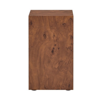 Premium Burl Walnut Veneer Mdf Cube Table