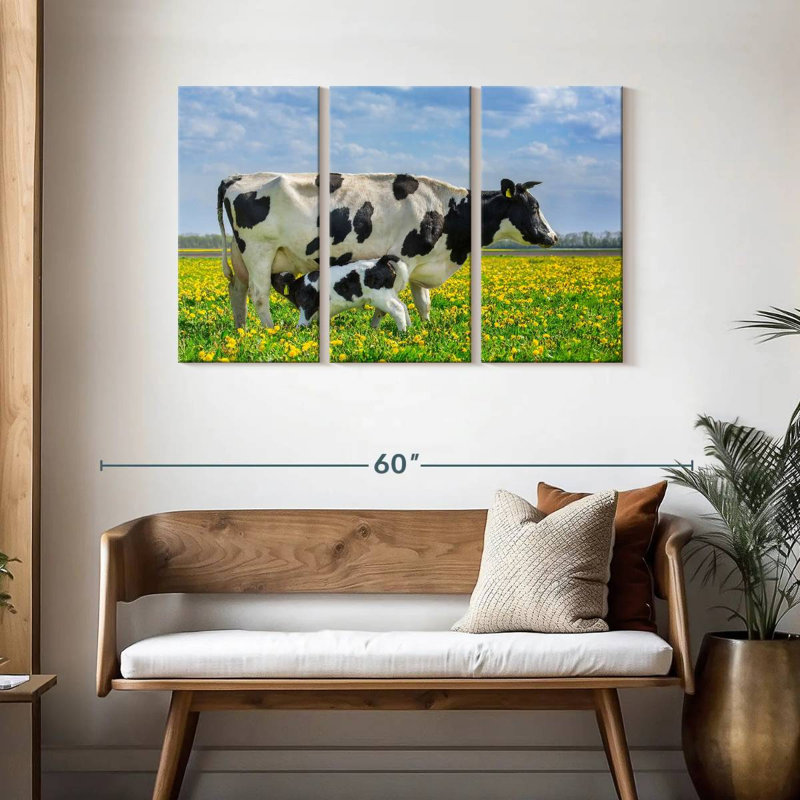 Brampt Spotted Cattle, 28" H x 45" W