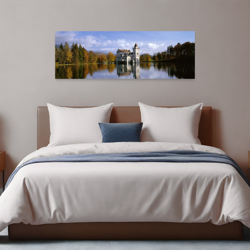 Anif Castle, art paisible d'automne, paix, H 48 po x l 16 po
