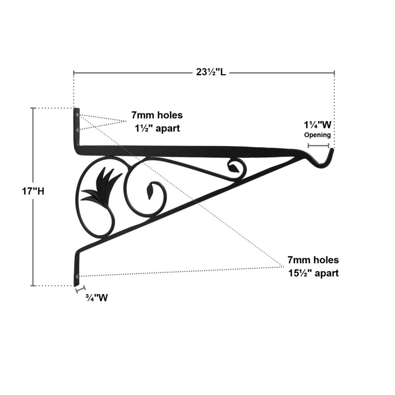 Metal Bracket Plant Stand