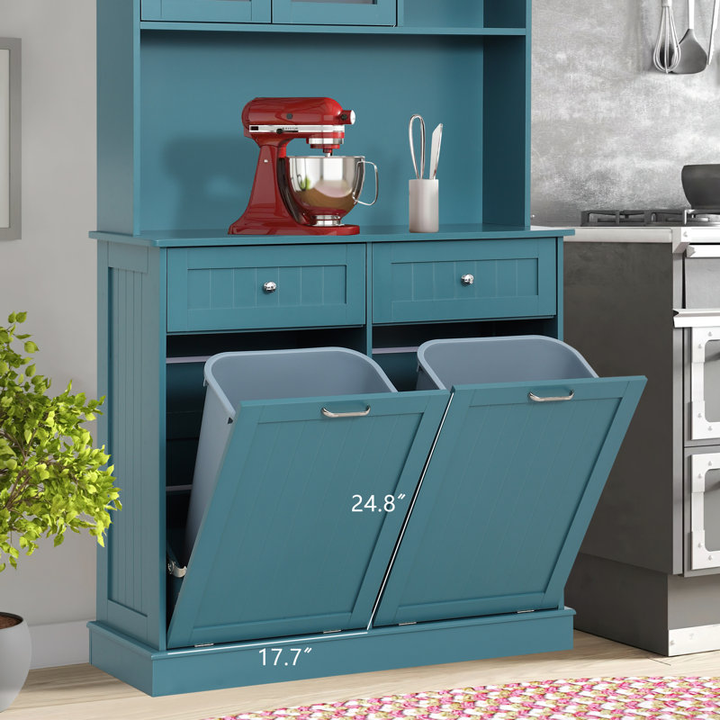 68"h Kitchen Trash Cabinet