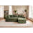 Compression Cloud Sectionals Corduroy L Shape Modern Home Seating