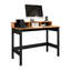 BUREAU EN BOIS SOLIDE NOIR ET MIEL NATUREL - COLLECTION SCANDik