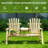 2 Natural Wood Chair With Table, Outdoor Patio Fire Pit For Deck, Porch, Backyard, Rustic Style Wooden Texture
