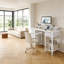 Bureau d'ordinateur blanc avec tiroirs, bureau d'écriture de bureau à domicile de 42 pouces, bureau de jeu avec prises USB, bureau avec tiroir en tissu, table de travail avec tablette pour la chambre à coucher, blanc-34088940