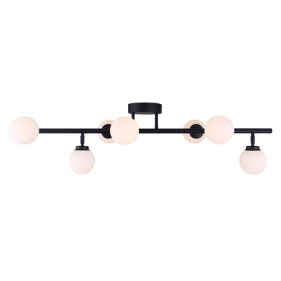38 in. 7 -Light Fixed Track Kit with and
