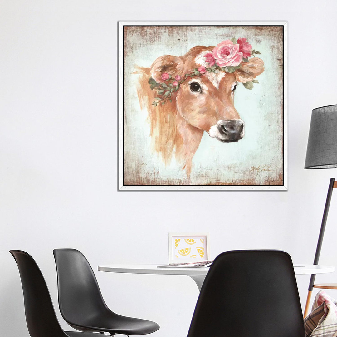 Rosie by Debi Coules - Floater Frame Painting on Canvas