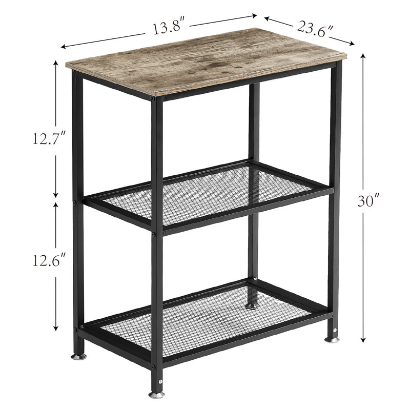Kempst End Table, Gray/Natural