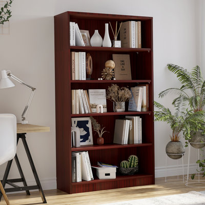 Bibliothèque 5 tablettes en bois de cerisier
