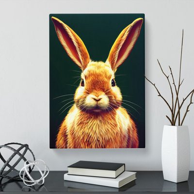 Claro Rabbit Portrait Vol.6 - Wrapped Canvas