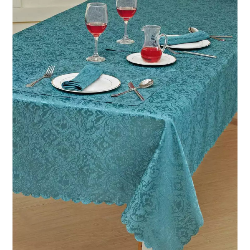 Table Runner Jacquard, 108cm L x 70cm W, Teal