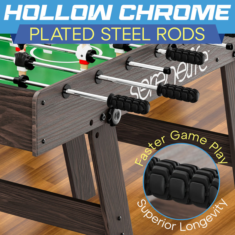 SereneLife 48" Foldable Black and Green Foosball Table