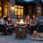 Scriber Square Concrete Propane Smokeless Fire Column