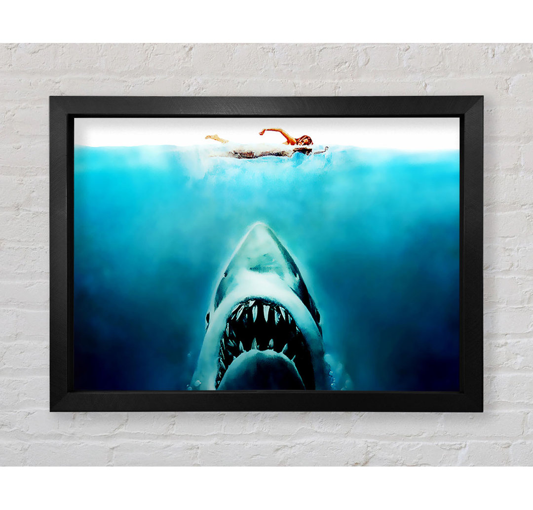 Jaws - Einzelner Bilderrahmen Kunstdrucke