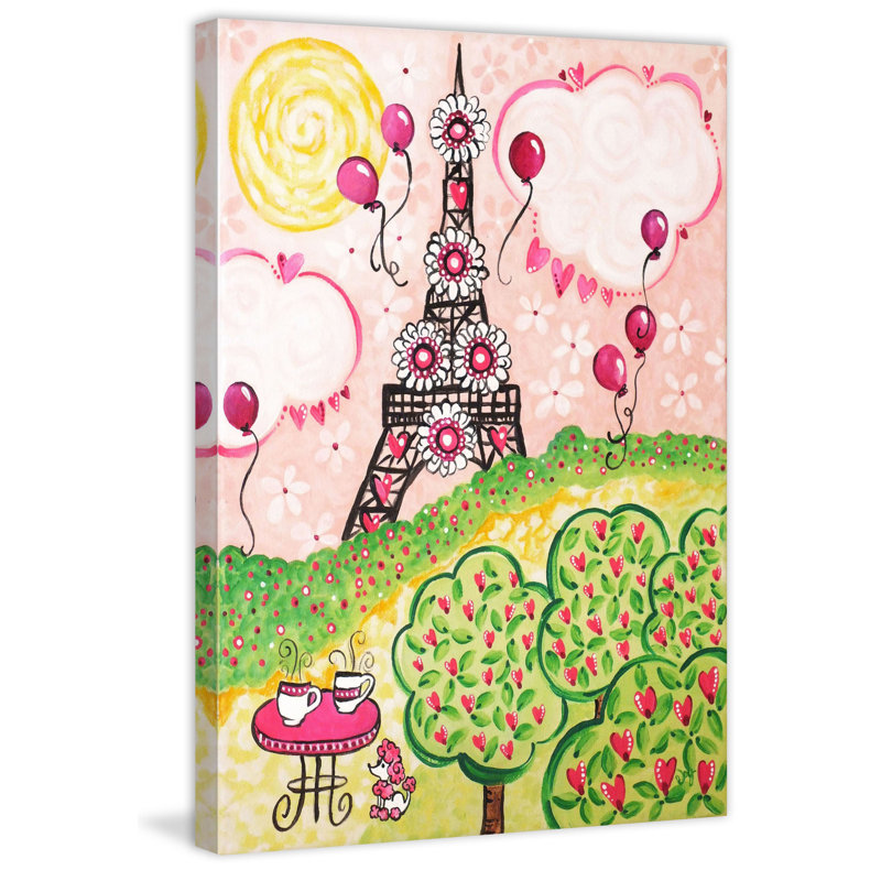 «Paris in Pink», reproduction sur toile tendue, H 30 po x l 20 po