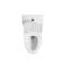 Toilette monobloc 1,1 / 1,6 GPF antimicrobienne, résistante aux fuites, à double chasse d'eau, certifiée CUPC, certifiée Water Sense, céramique, couleur blanche, siège à fermeture en douceur, hauteur confortable, fixation au sol