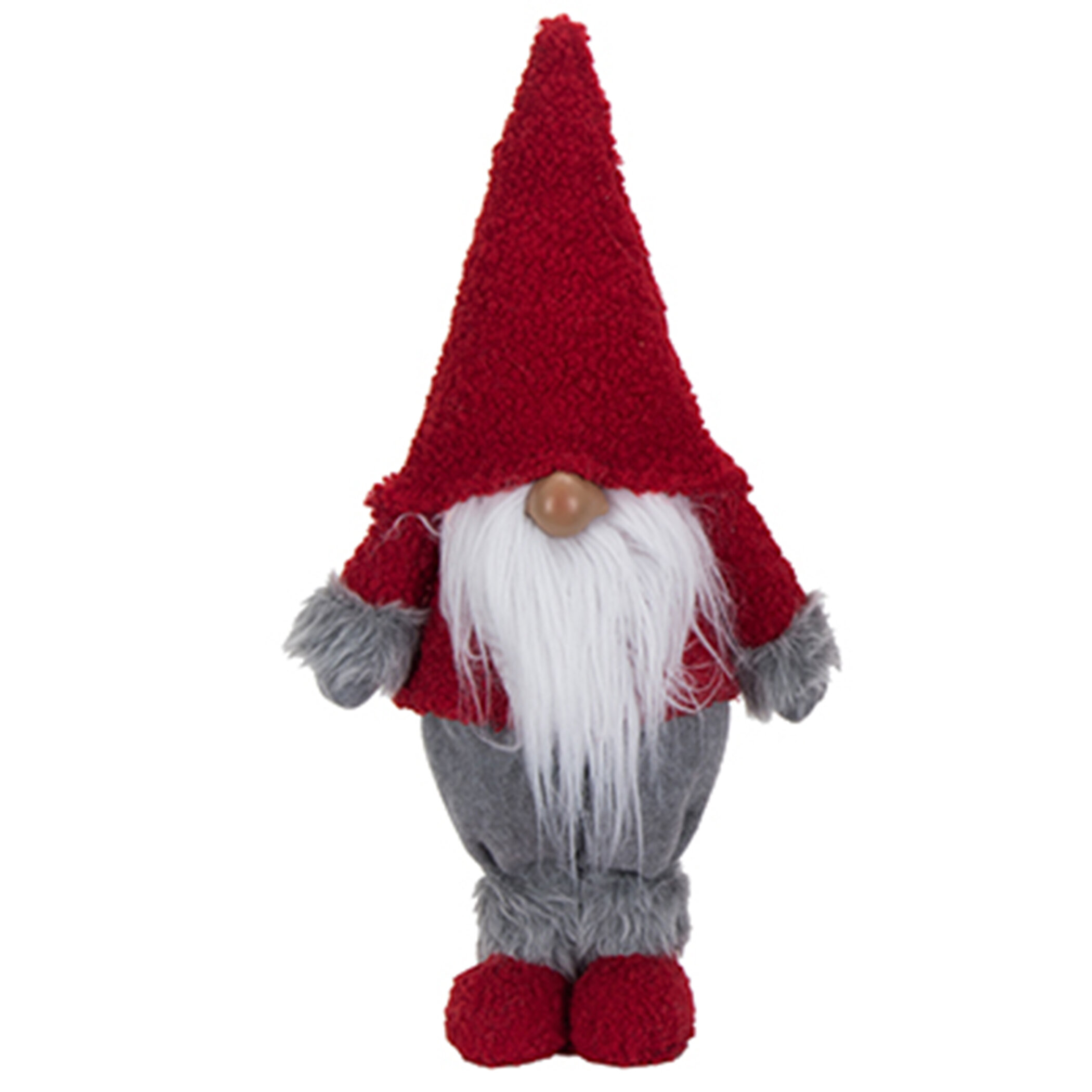 The Holiday Aisle® Standing Gnome with Faux Fur Pants | Wayfair