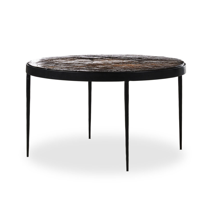 Table basse Carmen, H 16,25 po x L 32 po x l 32 po, Brun fumé