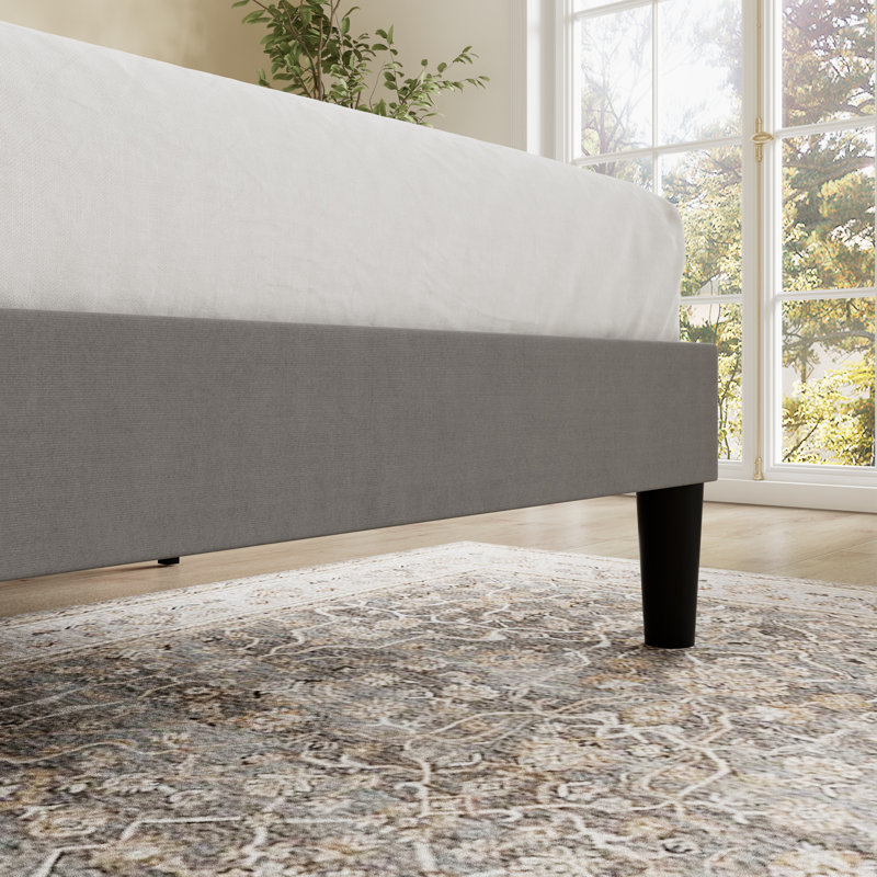 Candler Upholstered Wingback Platform Bed | Stylish Comfort