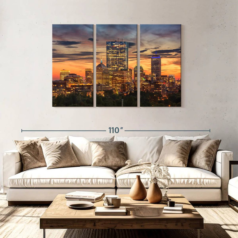 Sireci Boston Nightfall, 48" H x 74" W