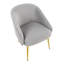 Chaise avec accoudoirs en velours Sutton-1001593175