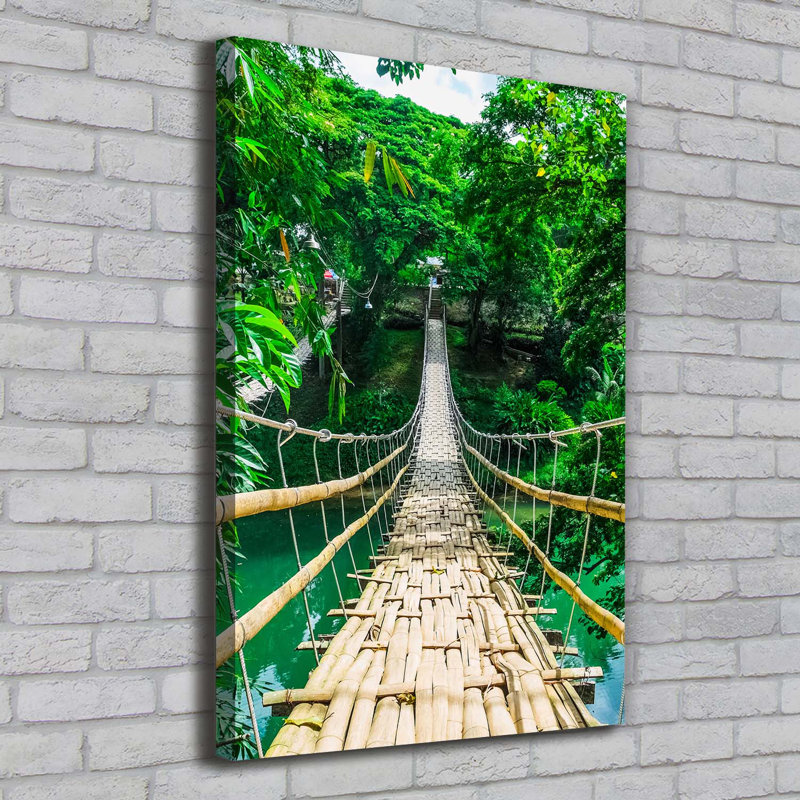 Suspension Bridge - Wrapped Canvas Print
